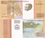 Angola 500 Kwanzas, August 2012, UNC - Bancnota Originala din Africa