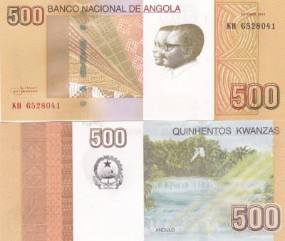 Angola 500 Kwanzas 08.2012 UNC foto