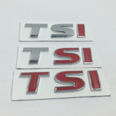 logo emblema auto TSI autoadeziv pentru masina VW Volkswagen Golf Polo Tiguan