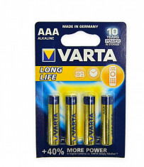 Baterie alcalina Varta Longlife R3 4103 AAA foto