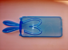 Husa protectie cu urechi pentru iPhone 6 plus - carcasa spate telefon, albastru foto