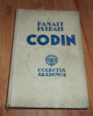 Panait Istrati - Codin (1935) foto