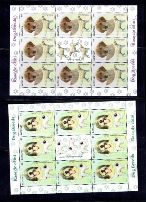 Romania 2012 caini - 6640/3 klbg