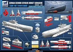 Kit de constructie submarin german Seehund Bronco, scara 1:35 foto