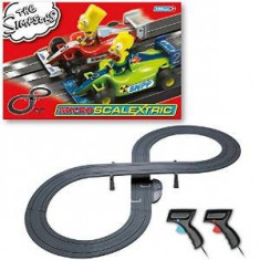 Pista de masini Micro Scalextric, The Simpsons Grand Prix Race Set foto