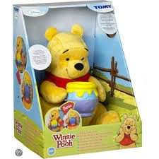 Jucarie de plus Tomy Winnie The Pooh cu vas de miere foto