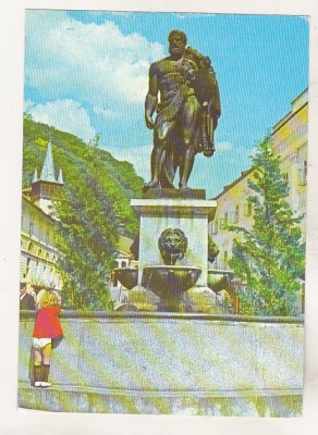 bnk cp Baile Herculane - Statuia lui Hercule - circulata - marca fixa foto