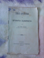 Sambata adventistilor si Sfanta Duminica - CONSTANTIN NAZARIE , 1914 foto