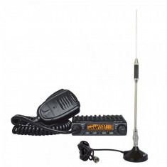 Kit statie radio CB Albrecht AE 6110 ASQ cu antena Midland 18-244 foto