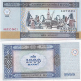 Azerbaijani 1 000 Manat 2001 UNC