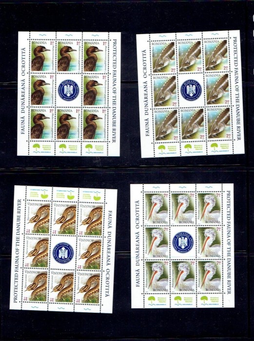 Romania 2010 - fauna dunareana ocrotita - 6445/8 klbg set