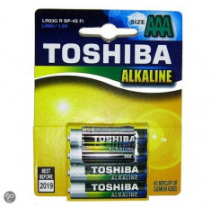 Baterie Toshiba alkalina AAA UM-4 LR3 foto