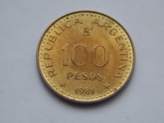 100 PESOS 1981 ARGENTINA-XF foto