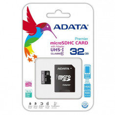 MicroSDHC 32GB (Class 10) + adaptor SD Adata &amp;quot;AUSDH32GUICL10-RA1&amp;quot; foto