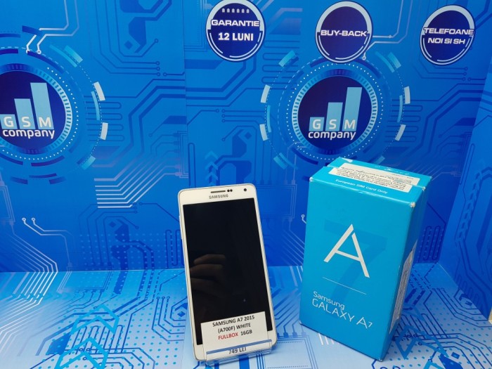 Samsung Galaxy A7 2015 A700F White FACTURA+GARANTIE Impecabil Fullbox foto mare Samsung Galaxy A7 2015 A700F White FACTURA+GARANTIE Impecabil Fullbox foto mare