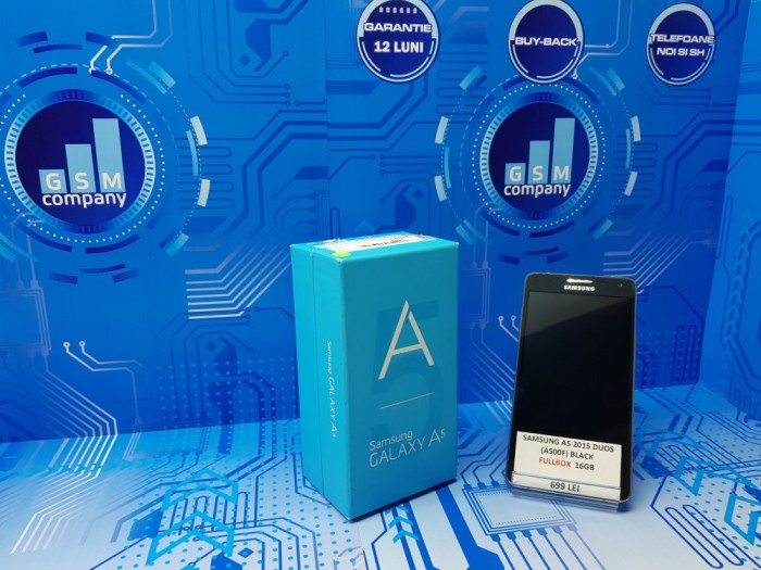 Samsung Galaxy A5 2015 A500F Duos Black FACTURA+GARANTIE Impecabil foto mare Samsung Galaxy A5 2015 A500F Duos Black FACTURA+GARANTIE Impecabil foto mare