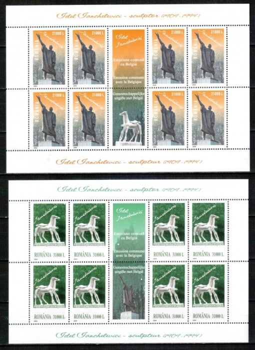 Romania 2004, LP 1657 a, Arta - Idel Ianchelevici, coli mici, MNH! LP 85,00 lei