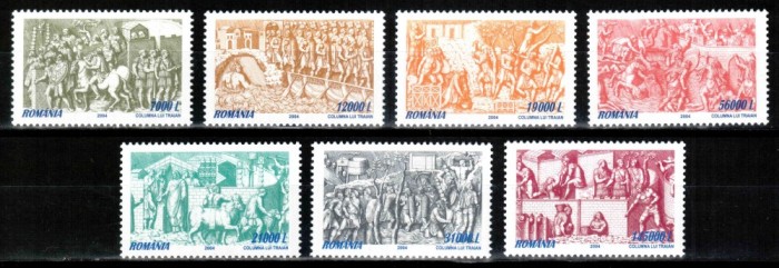 Romania 2004, LP 1660 + 1667, Columna lui Traian I + II, MNH! LP 34,50 lei