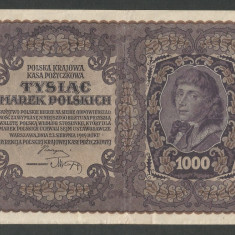 POLONIA 1000 1.000 MARCI MAREK 1919 [2] P-29 , XF