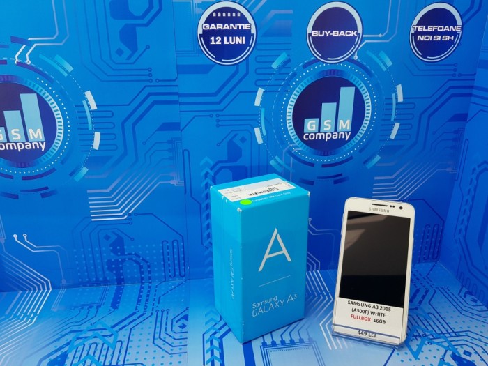 Samsung Galaxy A3 2015 A300F White FACTURA+GARANTIE Impecabil Fullbox foto mare Samsung Galaxy A3 2015 A300F White FACTURA+GARANTIE Impecabil Fullbox foto mare