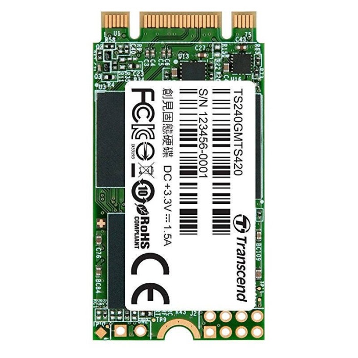 SSD Transcend MTS420 240GB SATA-III M.2 2242 foto mare SSD Transcend MTS420 240GB SATA-III M.2 2242 foto mare