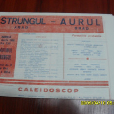 program Strungul Arad - Aurul Brad