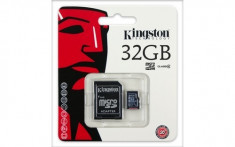 MicroSDHC 32GB (Class 10) + adaptor SD KINGSTON &amp;quot;SDC10G2/32GB&amp;quot; foto