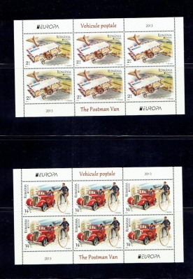 Romania 2013 klbg Europa vehicule postale - 6705/6 klbg foto