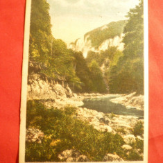 Ilustrata Valea Cernei -Baile Herculane 1935 ,cu timbru pt.cultura Ed.N.Serbanes