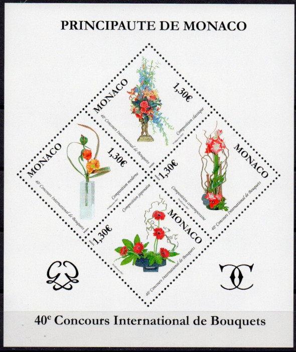 MONACO 2006, Flora, serie neuzata, MNH