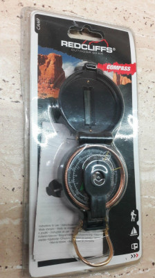 Busola REDCUFFS Compass - Lensatic Compass with Cover and Viewer foto