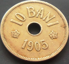 Moneda ISTORICA 10 Bani - ROMANIA, anul 1905 *cod 44 foto