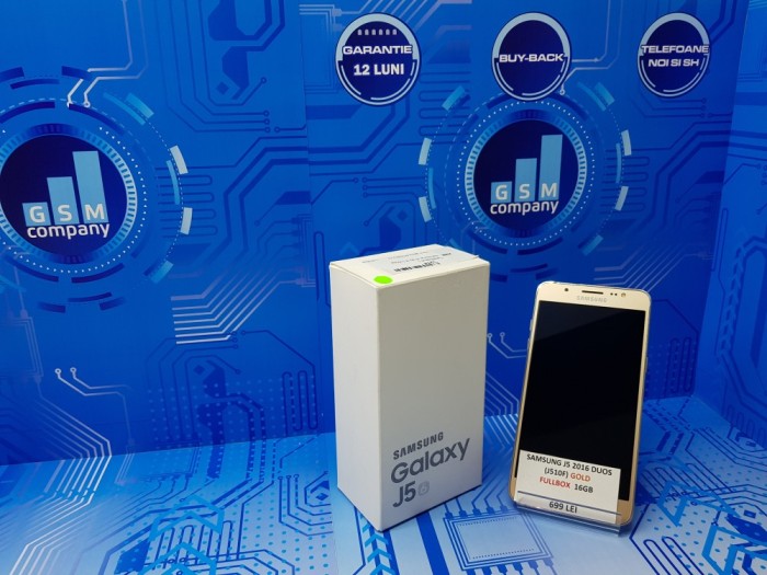 Samsung Galaxy J5 2016 J510F Duos Gold FACTURA+GARANTIE Fullbox foto mare Samsung Galaxy J5 2016 J510F Duos Gold FACTURA+GARANTIE Fullbox foto mare