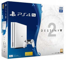 Consola PlayStation 4 PRO 1 TB, alba + joc Destiny 2 foto
