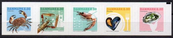 DANEMARCA 2017, Fauna, serie neuzată, MNH