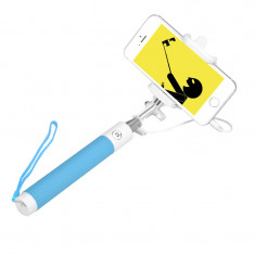 iOS + Android Selfie Stick (Blue) foto