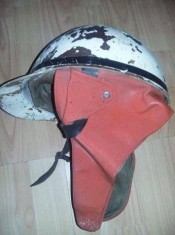 Casca originala veche moto,casca motociclist antica/retro de colectie,T.GRATUIT