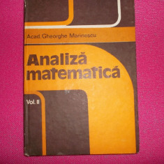 Analiza Matematica - Gheorghe Marinescu/ 2 volume