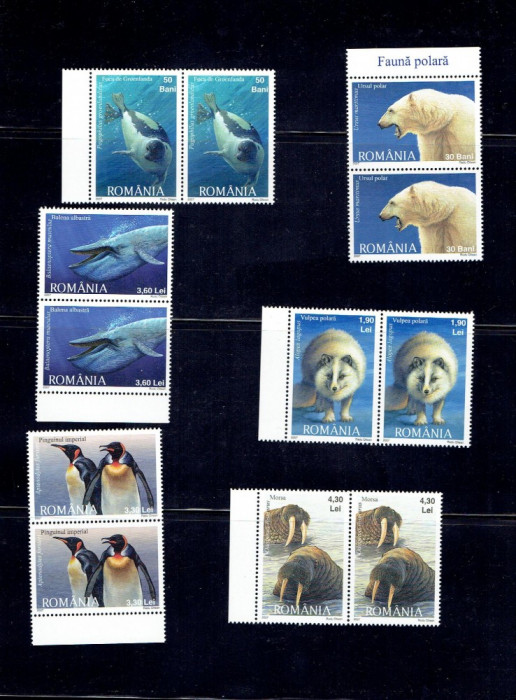 Romania 2007 antarctic fauna - 6256/61 seria