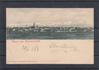 SIBIU SALUTARI DIN SIBIU CLASICA CIRCULATA 1899 foto