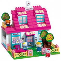 Set constructie Unico Hello Kitty casuta cu terasa 129 piese foto