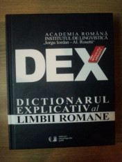 DEX . DICTIONARUL EXPLICATIV AL LIMBII ROMANE , 2012 foto