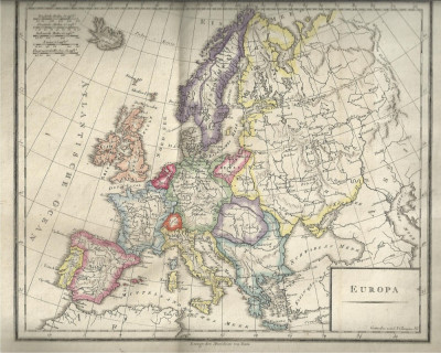 HARTA EUROPA - anul 1822 foto