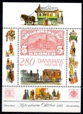 DANEMARCA 1987, Locomotiva, Fauna, Transport, Expo, serie neuzată, MNH, Nestampilat