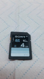 Card memorie SD 4 GB original SONY cu functie LOCK, nou, nefolosit.