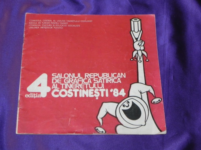Salonul republican de grafica satirica costinesti 1984 catalog caricaturi (f0880 foto mare Salonul republican de grafica satirica costinesti 1984 catalog caricaturi (f0880 foto mare