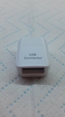 Adaptor micro USB tata - USB mama, marca Samsung, NOU, Sigilat, Nefolosit foto