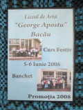 LICEUL DE ARTA GEORGE APOSTU BACAU 2008 - CURS FESTIV + BANCHET (2 DVD - uri!!!)