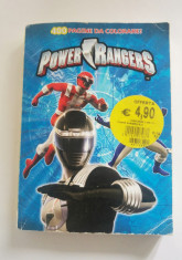 Power Rangers - Carte de colorat 400 pagini, partial colorata foto