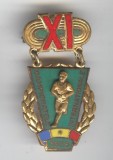 CAMPIONATELE INTERNATIONALE ROMANIA 1958 - MINI - SUPERBA Insigna SPORT